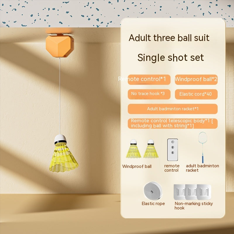 Badminton Racket Single Trainer Automatic Rebound Swing