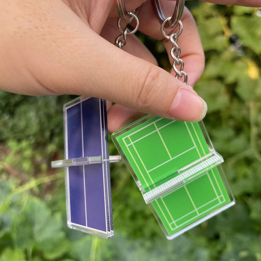 Badminton Court Table Tennis Court Peripheral Accessories Ball Bag Keychain Pendant