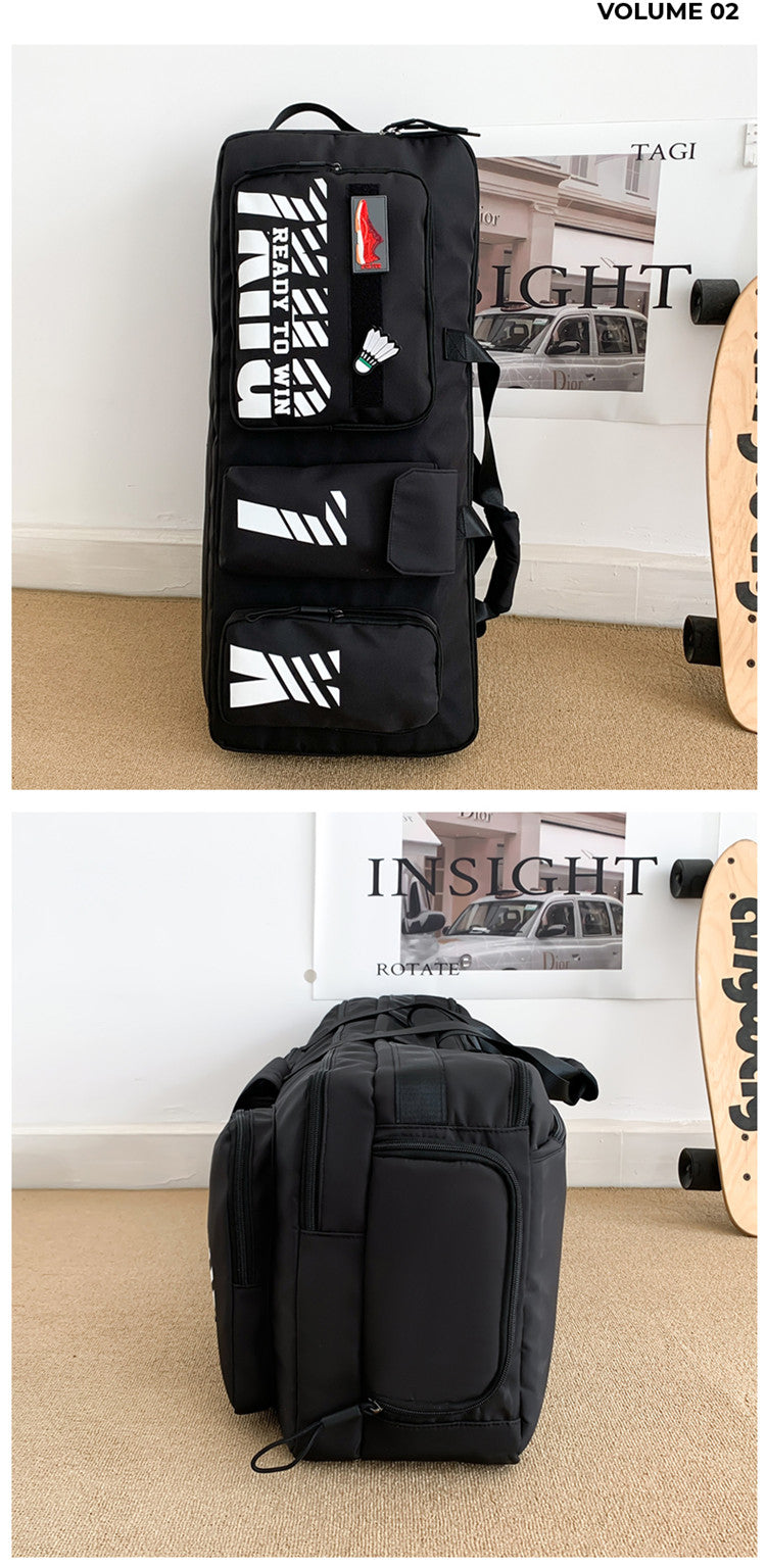 New Badminton Bag, Single Shoulder Rectangular Bag, Large Capacity Portable Tennis Bag, Men's And Women's Sports Fitness Bag